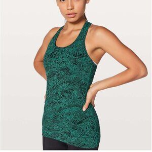 Lululemon Cool Racerback II Tank Kitakami Viridian Green Black P502